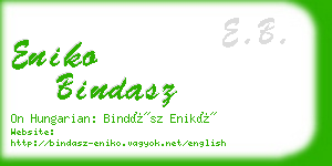 eniko bindasz business card